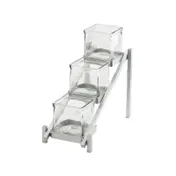 Cal-Mil 1149-74 Jar Display, 6.25"W X 13.25"D X 11.5"H, 3-Tier (3) Glass Jars 1 image