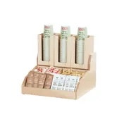 Cal-Mil 2019-71 Blonde Base For Condiment Station, 15"W X 14.5"D X 9.25"H, Rectangular, Solid Wood 1 image