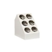 Cal-Mil 2049-15 Classic Black Cylinder Vertical Flatware / Condiment Display 1 image
