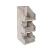 Cal-Mil 2053-110 Aspen Condiment Holder, 7" X 6" X 16"H (3) Tier, Clear Acrylic 1 image