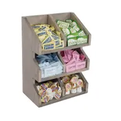 Cal-Mil 2054-110 Aspen Condiment Holder, 7" X 11" X 16"H (6) Section, Clear Acrylic 2 image