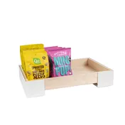Cal-Mil 22118-7-15 Blonde Merchandiser, 10.25" X 20.25", 7.5"H, Riser & Bin Style 1 image