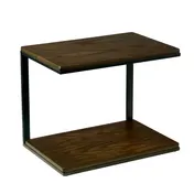 Cal-Mil 22427-112 Heritage Merchandiser, 12" X 18" X 14.5"H (3) Tier, Dark Stained Oak Wood With Black Frame 1 image