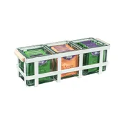 Cal-Mil 22440-3-71 Blonde 3 Jar Display, 12.75" W X 4.25" D X 4" H 1 image