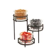 Cal-Mil 22604-16-13 Jar Display, 9"W X 9"D X 9.5"H, 3 Tiered (3) 16 Oz. Round Glass Jars Included 1 image