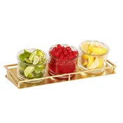 Cal-Mil 22621-4-116 3 Jar Display, 13.5"W X 5"D X 4.75"H, Holds (3) 16 Oz. Round Glass Jars 2 image