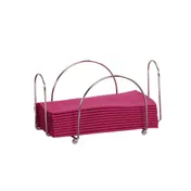 Cal-Mil 23403-49 Napkin Holder, Chrome Metal, 9" W x 5" D x 5" H, 4.5" x 8.5" Tabletop Size 2 image