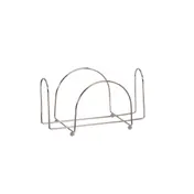 Cal-Mil 23403-49 Napkin Holder, Chrome Metal, 9" W x 5" D x 5" H, 4.5" x 8.5" Tabletop Size 1 image