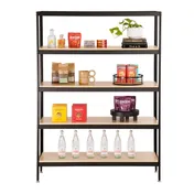 Cal-Mil 23414-48-71 Merchandiser Rack, 48"W X 16"D X 72"H (4) Tier, Blonde 1 image