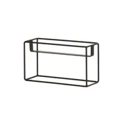 Cal-Mil 23747-9-13 3 Jar Holder, 12.5"W X 4.5"D X 9"H, Includes 3 Glass Jars, Black 2 image