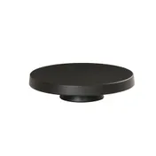 Cal-Mil 23755-102-13 Pedestal Stand, Round Black Melamine, 10.25" Dia x 2.25" H, Dishwasher-Safe 2 image