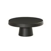 Cal-Mil 23755-104-13 Pedestal Stand, Round Black Melamine, 10.25" Dia x 4.25" H, Dishwasher-Safe 2 image