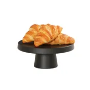 Cal-Mil 23755-104-13 Pedestal Stand, Round Black Melamine, 10.25" Dia x 4.25" H, Dishwasher-Safe 1 image