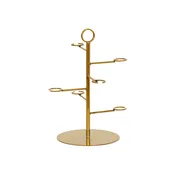 Cal-Mil 23763-130 Champagne Glass Tower, 15"W x 15"D x 22"H, Gold Brass Finish, Holds 6 Glasses 2 image
