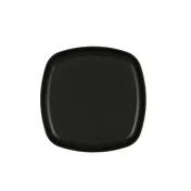 Cal-Mil 24007-10-13 Oslo Square Plate, 10" x 10" x 1" Melamine, Black, Dishwasher Safe 2 image