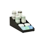 Cal-Mil 24067-13 Lid/Straw And Condiment Holder, 7.25"W X 15.75"D X 5.5"H, Abs Plastic 1 image