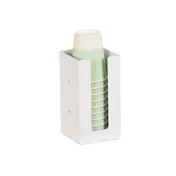 Cal-Mil 298-15 White Napkin Display, Metal Construction, 4.5" W x 4.5" D x 8" H Holder 1 image