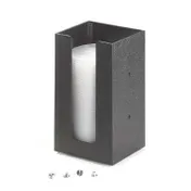 Cal-Mil 299-13 Lid Organizer, 5-Comp Plastic Tower, 5--1/4" W x 5--1/4" D x 8" H, Black-Wall/Counter Mount 1 image