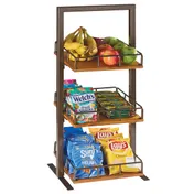 Cal-Mil 3494-3-84 Sierra Merchandiser, 3-Tier (3) Adjustable Shelves To Sit Straight Or Slanted 1 image