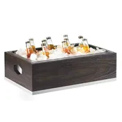 Cal-Mil 3800-12-87 Ice Housing, 21.25"W x 13.25"D x 7"H, Ash Gray Oak, Poly Pan & Liner, BPA-Free 1 image