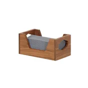 Cal-Mil 3810-78 Sydney Napkin Holder, 9\"W x 5\"D x 4.5\"H, Walnut Wood Construction 1 image