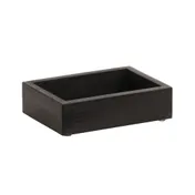 Cal-Mil 3932-87 Bitters Caddy, 7.5"W X 5.5"D X 6.5"H, Includes (6) Glass Bitter Bottles, Cinderwood 1 image