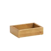 Cal-Mil 3932-99 Bitters Caddy, 7.5"W X 5.5"D X 6.5"H, Includes (6) Glass Bitter Bottles, Madera 1 image