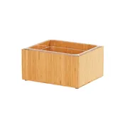 Cal-Mil 475-10-60 Ice Display Housing, 10"W x 12"D x 6.5"H Bamboo Frame, Polycarbonate Pan, BPA-Free 2 image