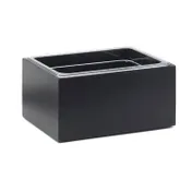 Cal-Mil 475-10-96 Midnight Bamboo Ice Housing, 10" W x 12" D x 6-1/2" H Display, Wood Poly Pan 1 image