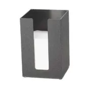Cal-Mil 635-13 Acrylic Napkin Holder, 5-1/2" Square x 8" High, Holds 5" Napkins, Black Finish 1 image