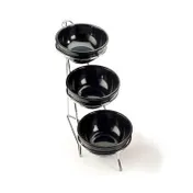 Cal-Mil C1223-8 Bowl Rack, 8"W X 16"D X 18"H, 3-Tier (3) 8" Rings 1 image