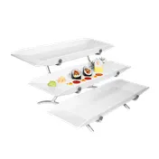 Cal-Mil SR1033-39 Tier Display Set, 18"L X 23"W X 12"H, 3-Tier (3) Rectangular Melamine Platters (SR152) 1 image