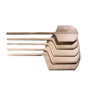 American Metalcraft 4214 Pizza Peel - Rectangular 14" x 15" Wood Blade, 42" Length, Wood Handle 1 image