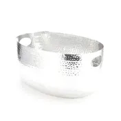American Metalcraft ATHS10 10-Quart Beverage Tub 15"L x 10-3/4"W x 7-1/4"H Hammered Silver Aluminum 1 image