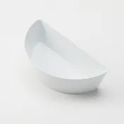 American Metalcraft B102W Reusable Plastic Bowl, 34 oz (1 qt) Half-Round, 9.5"L x 4.75"W x 2.6"H 1 image