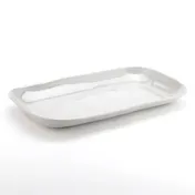 American Metalcraft CPL21SH Platter, 21" x 12-7/8" x 2" Melamine, Gray, Break-Resistant, BPA-Free, NSF 1 image