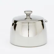 American Metalcraft DWS5 Elegance Sugar Bowl, 5 oz, 3-1/4″ dia x 3″ H, stainless steel double-wall 1 image