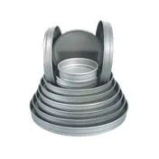 American Metalcraft HC5115 - 15"/14-7/8"/1.5" Deep Self-Stacking Pizza Pan, 14 GA Aluminum, Hard-Coat 1 image