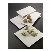 American Metalcraft MEL189 Platter, 18.25" L x 9" W x 3/4" H Rectangular Melamine White, Break-Resistant 1 image