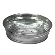 American Metalcraft MTUB12 95-Oz Beverage Tub, 11-5/8" Dia x 3-1/4" H, Tin Side Handles 1 image