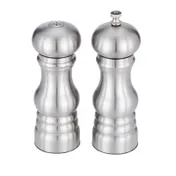 American Metalcraft PMSS62 Salt & Pepper Shaker & Mill Set, 6-Inch Stainless Steel Dispenser 1 image