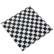 American Metalcraft PPCH1B - 12" x 12" Fry Paper Basket Liner, Black Checkerboard, Paper - 1000/Pack 1 image