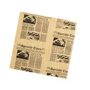 American Metalcraft PPCN1010 - Fry & Basket Paper, 10" x 10" Square, Natural Newsprint, - 1000/Pack 1 image
