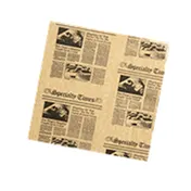 American Metalcraft PPCN1616 - Fry & Basket Paper Liner, 16" x 16" Square, Newsprint Paper - 1000/Pack 1 image