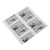 American Metalcraft PPRN2121 Fry Paper Liner, 12" x 12", Newsprint Paper, FDA Food Safe - 1000/Pack 1 image