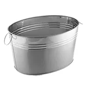 American Metalcraft STUB20 25-Qt Stainless Steel Tub, 20x15x11" H, Satin/Mirror Finish, Safe 1 image