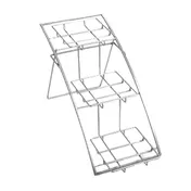 American Metalcraft TASMED Tiered Display Stand - 3-Tier Arch Riser, 25-1/4" L x 10-1/2" W x 13-3/4" H, Chrome Metal 1 image