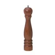 American Metalcraft WPM12 Pepper Mill - 12" Mahogany Wood, Steel Grinder, Hand Wash Only 1 image