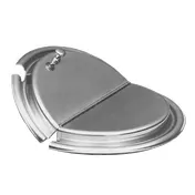 APW Wyott 23790 Stainless Steel Inset Cover, Slotted, Hinged with Clips, Fits 11-Qt Pot 1 image