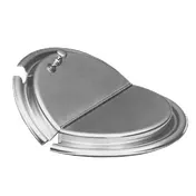 APW Wyott 56847 Vegetable Inset Cover, Slotted Hinged Stainless Steel, Fits 4 Qt Pot with Clips 1 image